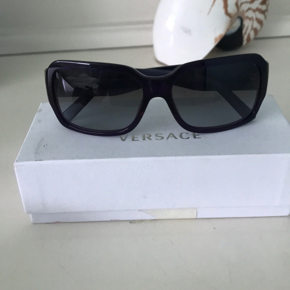 Versace purple bow sunglasses, never used!